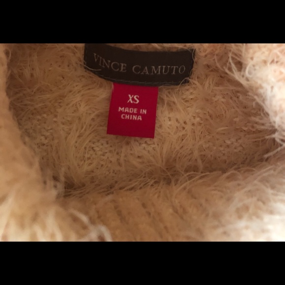 Vince Camuto brand pink, grey and ivory eye lash sweater - Picture 10 of 10